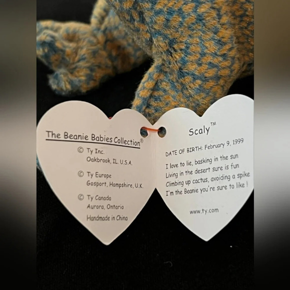 VTG '99 Ty Beanie Baby Scaly the Lizard - Picture 7 of 9